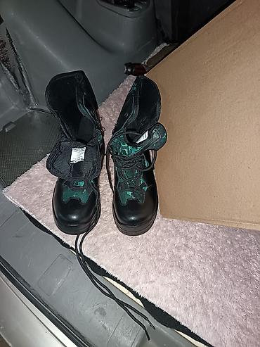 Hərbi üslubda bağcıqlı ayaqqabı (bot) - Material: üst hissə