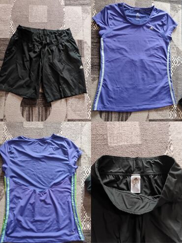 антиперспирант макс ф: Женский комплект футболка шорты Adidas в отличном состоянии, 46р