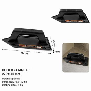 KMT Style gleterica za malter 270×140 mm Opis: - Praktična gleterica