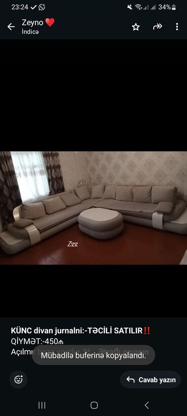 Dolablar: Künc divan