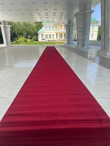 ковр: Жайнамаз, Новый, Ковролин для мечети, цвет - Бежевый — 4