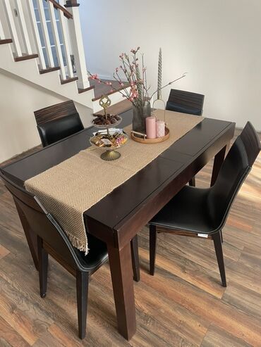 перла мебель баку: Mətbəx üçün, Açılmayan, Dördbucaq masa, 4 stul