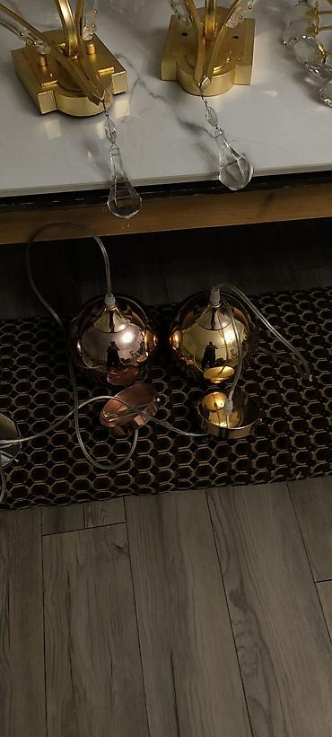 Люстры: Набор светильников в классическом стиле, золото/кристалл Состав: - — 7