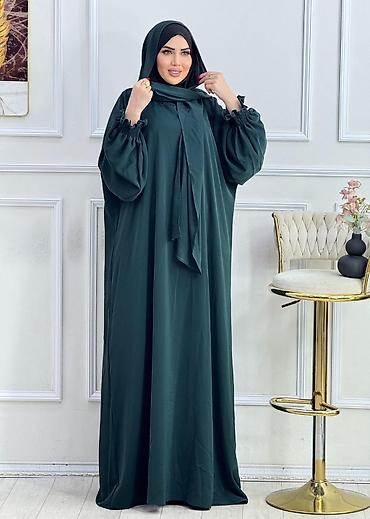 Hicab: Qadınlar üçün klassik abaya dəsti - Model: Geniş kəsimli, tam örtülü — 4