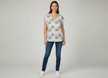 bluzki damskie luźna: Women's blouse, size M