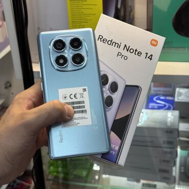 на редми: Redmi, Redmi Note 14 Pro, Б/у, 512 ГБ, цвет - Синий, 2 SIM