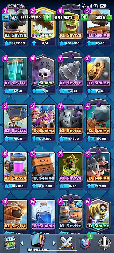 Digər: Endirim var ✅✅✅✅✅✅ ✅ ✅ Clash Royale hesabı - Kral səviyyəsi: 37 - — 8