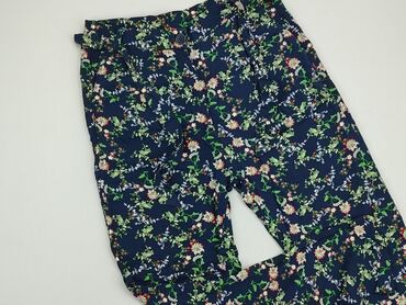 białe spodnie materiałowe: Material trousers, S (EU 36), condition - Good