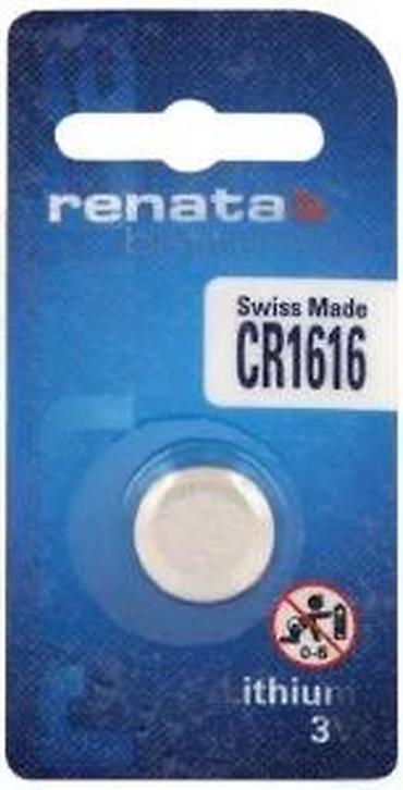 Baterije: Renata CR1616 litijumska dugmasta baterija – 3V - Tip: CR1616 (dugme — 7