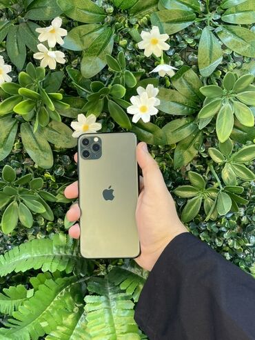 en ucuz iphone 11 pro max: IPhone 11 Pro Max, 64 GB, Matte Midnight Green, Face ID, Zəmanət