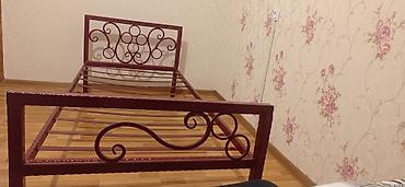 Çarpayılar: Dəmir çarpayı çərçivəsi - Material: möhkəm metal karkas - Rəng: tünd — 9