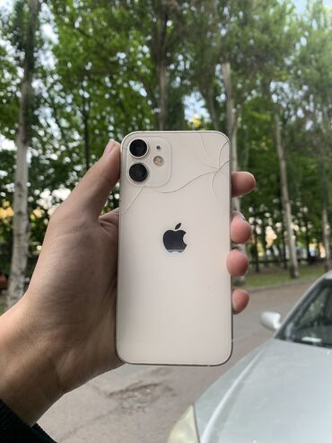 macbook mini: IPhone 12 mini, Б/у, 128 ГБ, Белый, Чехол, 75 %