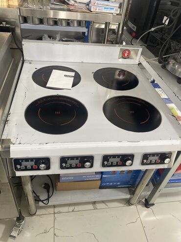 Печи, плиты: Индукционная печь 6 конфорка по 3.5 кВт 4 конфорка по 3.5 кВт 4 — 3
