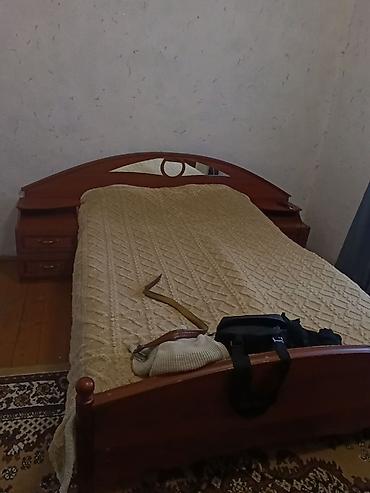 виола: Спальный гарнитур, Б/у, Двуспальная кровать, Дерево, цвет - Коричневый — 2