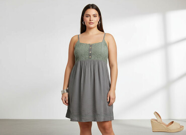 sukienki plus size na lato: Sukienka damska, rozmiar XL