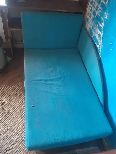Mavi rəngli kiçik divan-kreslo (körpə/uşaq otağı və ya balkon üçün