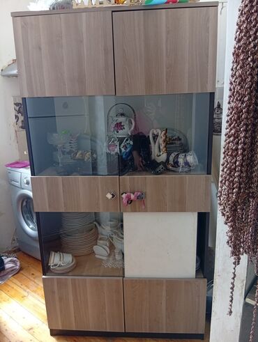 шкафчик в ванную комнату: Açılan, 4 qapılı Düz dolab, Qorka