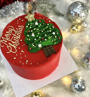 Tortlar: Yeni il mövzusunda bəzədilmiş tortlar - Şən Yeni il dizaynları: qar — 15