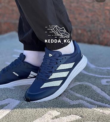 Мужские кроссовки, 41, 41.5, 42, Adidas, Новый, цвет - Синий, Бесплатная доставка