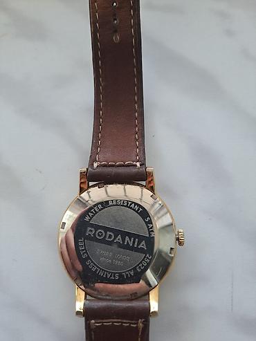 Qol saatları və aksesuarlar: Rodania kişi qol saatı – Swiss Made - Klassik dairəvi korpus, qızılı — 3
