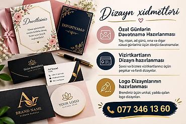 deye: ONLINE Dizayn Xidmətləri - Özel günlər üçün dəvətnamə hazırlanması — 1