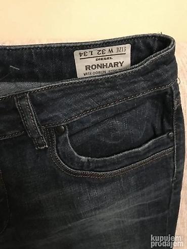 Farmerke: Original DIESEL farmerice 32/33 KAO NOVE 100% cotton Polustruk 44cm — 13