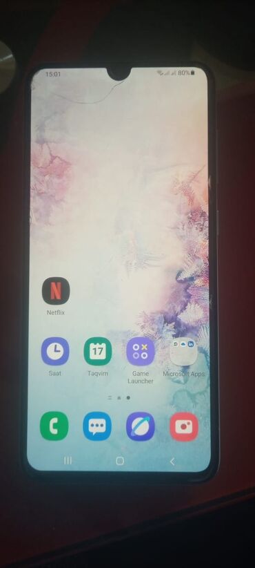 samsung t400: Samsung Galaxy A70, 128 GB, rəng - Ağ, Zəmanət, Sensor, Barmaq izi