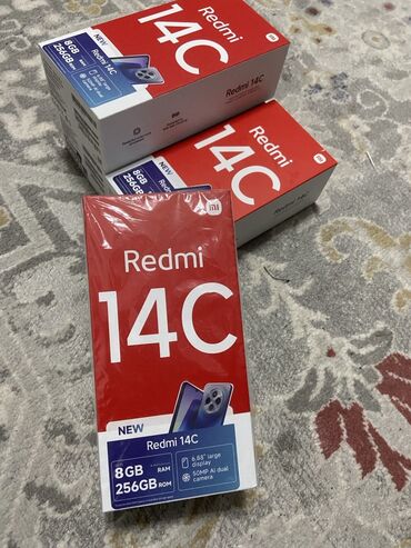 Redmi: Redmi, Redmi 14C, Новый, 256 ГБ, цвет - Черный, 2 SIM