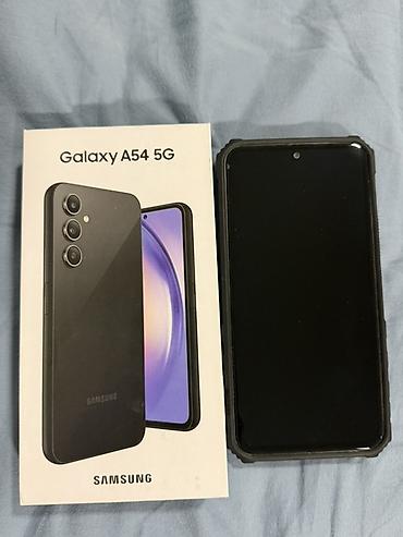 samsu: Samsung Galaxy A54 5G, Б/у, 128 ГБ, цвет - Серый, 2 SIM — 1