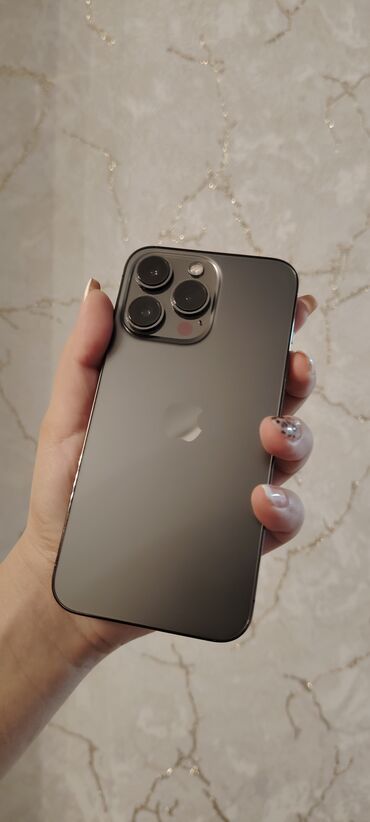 iphone 13 qiymet: IPhone 13 Pro, 128 GB, Graphite, Barmaq izi, Simsiz şarj, Face ID