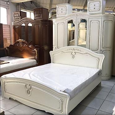 Спальные гарнитуры: Спальный гарнитур, Б/у, Двуспальная кровать, Белоруссия, МДФ, Самовывоз, цвет - Белый — 4