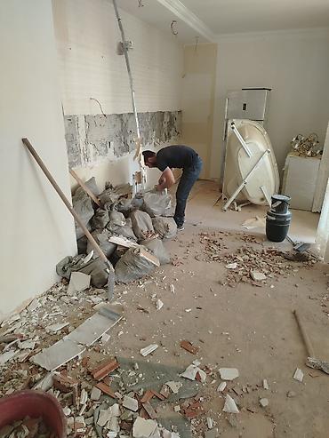 Təmir işləri: Mənzil söküntüsü Ofis söküntüsü Mağaza söküntüsü Hamam və sanitar — 20