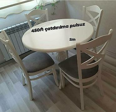 Masa və oturacaq dəstləri: Mətbəx üçün, Yeni, Açılmayan, Dördbucaq masa, 4 stul — 13
