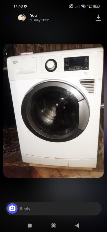 Paltaryuyan maşınlar: Paltaryuyan maşın Beko, 9 kq, İşlənmiş, Pulsuz çatdırılma