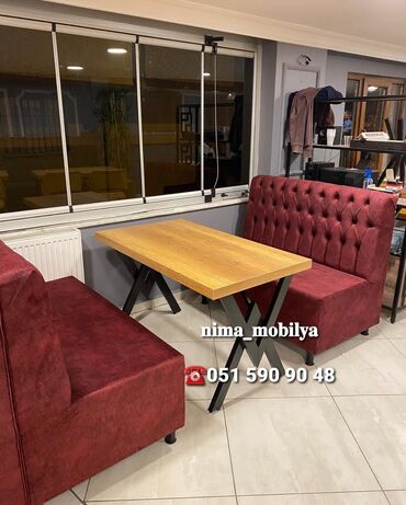 Restoran mebeli: 🟥TOPDAN VE PERAKENDE SATIs ✅️Divan kreslo masa və oturacaqlarin