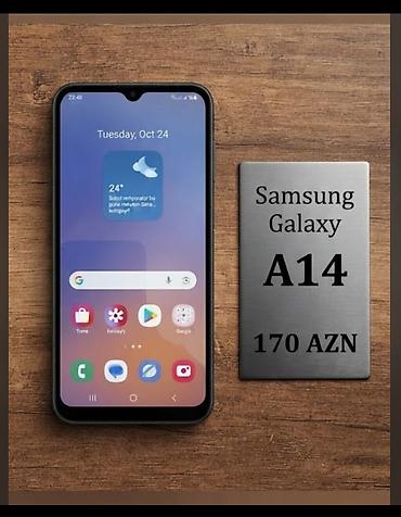 Samsung Galaxy A14, rəng - Qara, İki sim kartlı