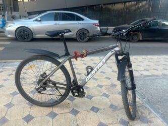 прямоток мото: Горный велосипед, Рама L (172 - 185 см), Алюминий, Б/у