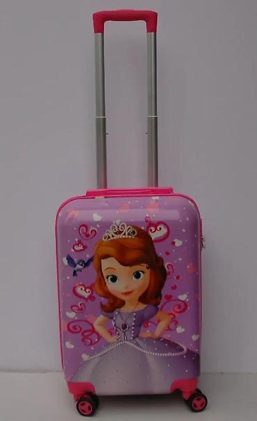 Rančevi, torbe i koferi: Dečiji set kofera sa motivom Sofije Prve, idealan za putovanja. Set — 10