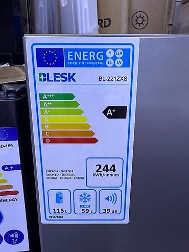 mini refrigerator: Холодильник BLESK BL-221ZXS, серебристый, с нижней морозильной — 3