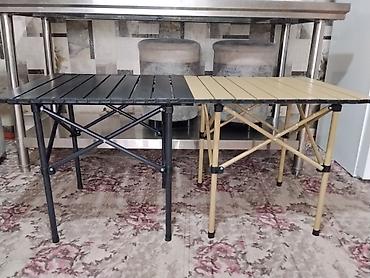 study table: Складной походный стол, Новый, цвет - Черный — 10