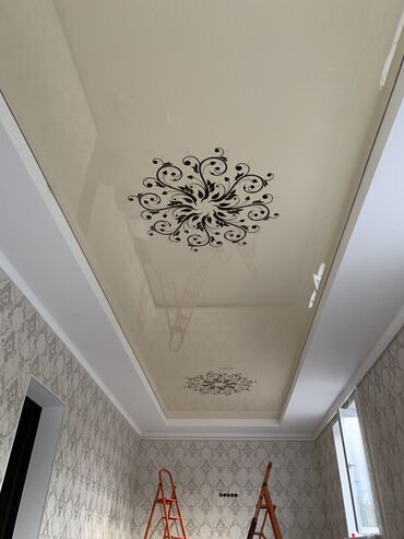 Натяжной потолок: Натяжной потолок 3D потолки, Глянцевое, Матовое Бесплатная консультация, Бесплатный замер, Гарантия — 18