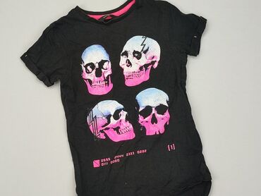 czarna koszulka: Koszulka, George, 7 lat, 116-122 cm, stan - Dobry