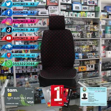 Oturacaq örtükləri: Oturacaq üçün cexol ( örtük, çexol ) istənilən avtomobilə var. Qiymət — 4