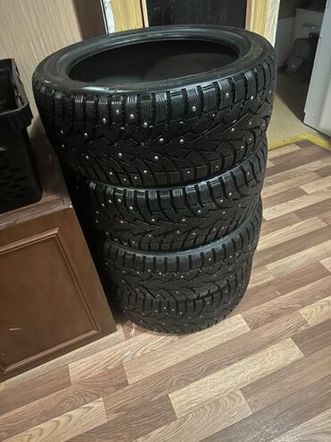 покупаем шины бу на переработку цена: Шиналар 195 / 45 / R 16, Winter stud, Колдонулган, Комплект, Жеңил унаалар