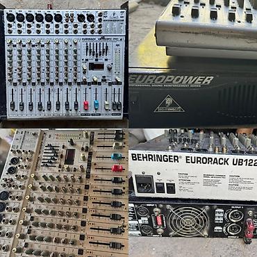 Микшерный пульт Behringer Eurorack UB1222FX-PRO + усилитель мощности