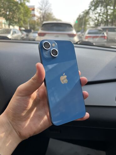 макбук про 16: IPhone 13, Колдонулган, 128 ГБ, Көк, Куту, 100 %