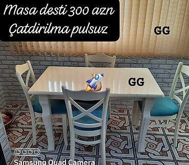 yazı masa: Masa və oturacaq dəsti — 1