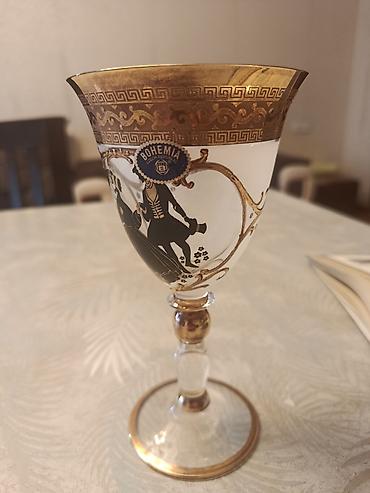 ağ şanı üzümü: Qədəhlər, rəng - Ağ, Şüşə, 6 ədədli dəst, Çexiya — 1