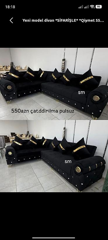 tək divan satışı: Künc divan, Parça — 1