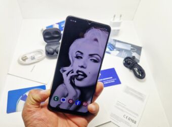 Samsung: Samsung Galaxy A32 5G, Б/у, 256 ГБ, цвет - Бежевый, 1 SIM, eSIM, 2 SIM — 5